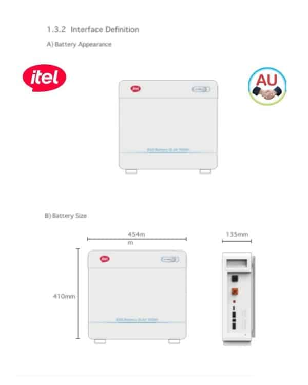 itel 24V 100Ah ESE IPW 25100 Wall Mount Lithium Battery - Image 3