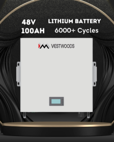 VESTWOODS 48V 100Ah 6000 Cycles Wall Mount Lithium Battery