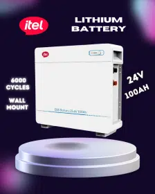 itel 24V 100Ah ESE IPW 25100 Wall Mount Lithium Battery