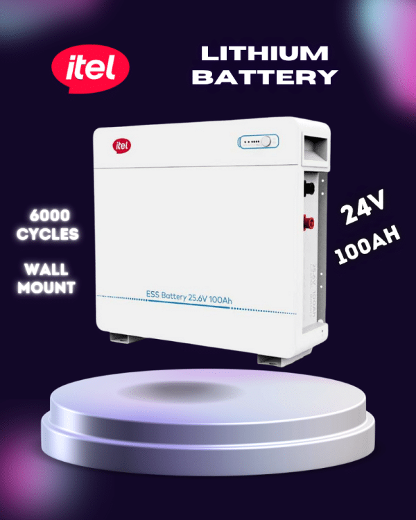 itel 24V 100Ah ESE IPW 25100 Wall Mount Lithium Battery