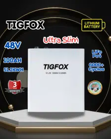 TIGFOX 48V 100Ah Wall Mount Lithium Battery