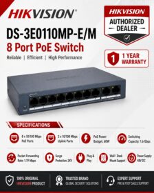 HIKVISION DS-3E0110MP-E/M 8 Port Ethernet POE Switch