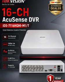 HIKVISION iDS-7116HQHI M1/T 16-CH 3K/5MP Hybrid DVR