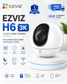 EZVIZ CS-H6 3K Pan & Tilt Smart Home Wi-Fi Camera