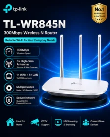 TP-LINK TL-WR845N 300Mbps Router with 3x5dBi Antennas