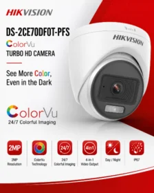 HIKVISION 70DF0T-PFS 2MP ColorVu Audio Indoor Fixed Turret Camera